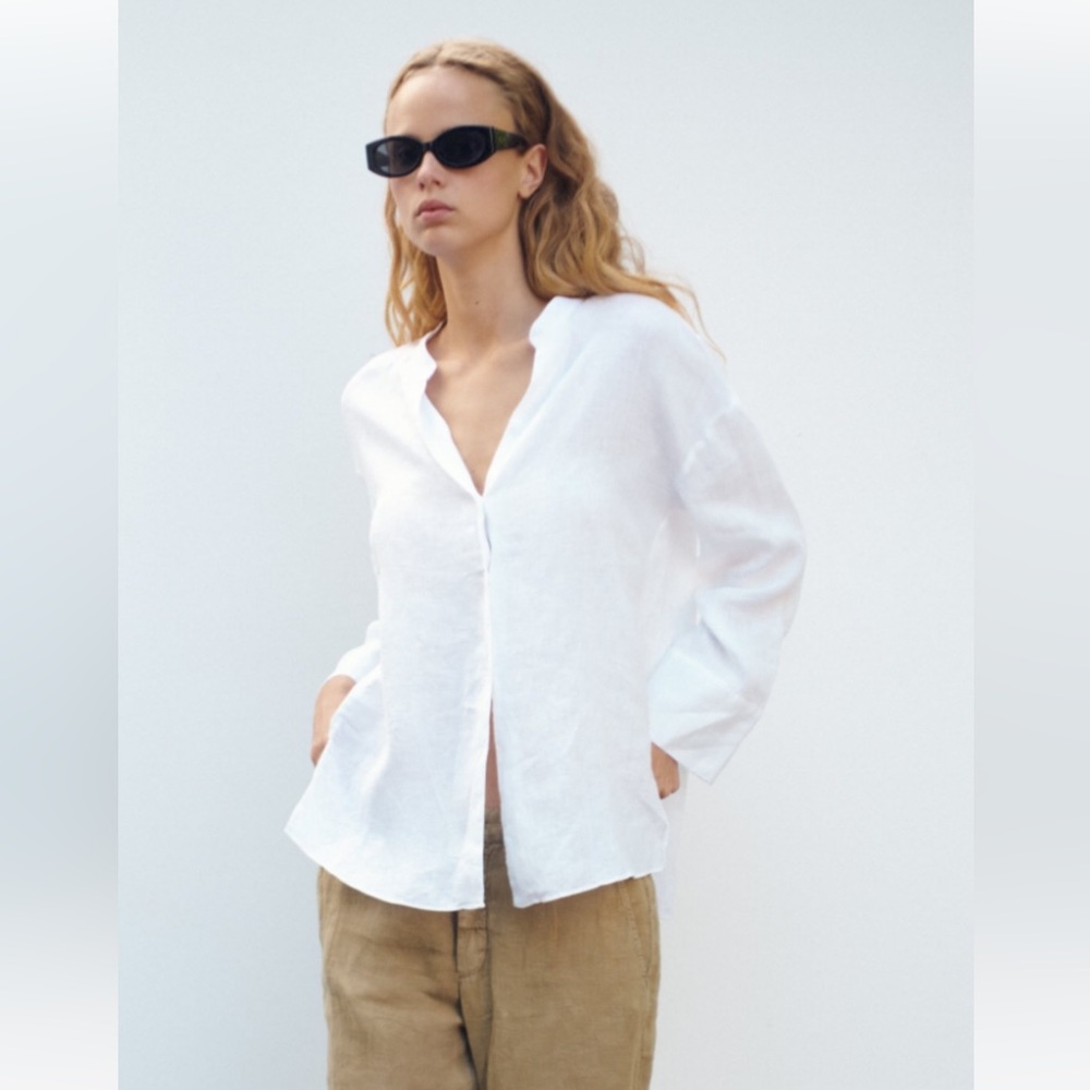 Zara Linen Button Down